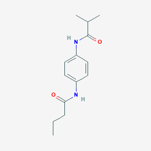 molecular formula C14H20N2O2 B5805745 N-[4-(isobutyrylamino)phenyl]butanamide 