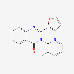 molecular formula C18H13N3O2 B5805750 2-(2-furyl)-3-(3-methyl-2-pyridinyl)-4(3H)-quinazolinone 