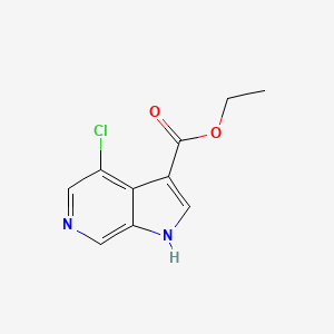 molecular formula C10H9ClN2O2 B580577 4-氯-1H-吡咯并[2,3-c]吡啶-3-甲酸乙酯 CAS No. 1234616-12-6