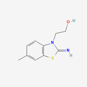 molecular formula C10H12N2OS B5805800 2-(2-imino-6-methyl-1,3-benzothiazol-3(2H)-yl)ethanol 