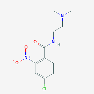 molecular formula C11H14ClN3O3 B5805850 4-chloro-N-[2-(dimethylamino)ethyl]-2-nitrobenzamide 