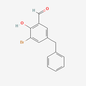 5-benzyl-3-bromo-2-hydroxybenzaldehyde