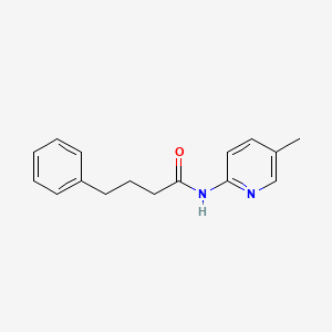 molecular formula C16H18N2O B5805856 N-(5-methyl-2-pyridinyl)-4-phenylbutanamide 