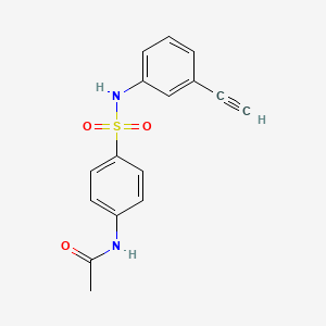 molecular formula C16H14N2O3S B5805862 N-(4-{[(3-ethynylphenyl)amino]sulfonyl}phenyl)acetamide 