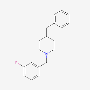 molecular formula C19H22FN B5805869 4-benzyl-1-(3-fluorobenzyl)piperidine 