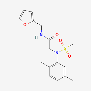 N~2~-(2,5-dimethylphenyl)-N~1~-(2-furylmethyl)-N~2~-(methylsulfonyl)glycinamide