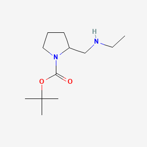 molecular formula C12H24N2O2 B580589 叔丁基 2-((乙氨基)甲基)吡咯烷-1-羧酸盐 CAS No. 1289385-02-9