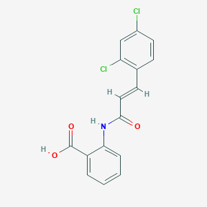 molecular formula C16H11Cl2NO3 B5805900 2-{[3-(2,4-dichlorophenyl)acryloyl]amino}benzoic acid 