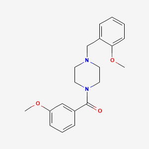 molecular formula C20H24N2O3 B5805908 1-(3-methoxybenzoyl)-4-(2-methoxybenzyl)piperazine 