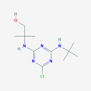 molecular formula C11H20ClN5O B5805915 2-[[4-(Tert-butylamino)-6-chloro-1,3,5-triazin-2-yl]amino]-2-methylpropan-1-ol 