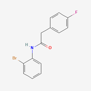 molecular formula C14H11BrFNO B5805986 N-(2-bromophenyl)-2-(4-fluorophenyl)acetamide 