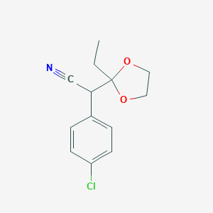B058060 alpha-(4-Chlorophenyl)-2-ethyl-1,3-dioxolane-2-acetonitrile CAS No. 55474-41-4