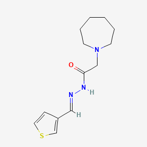 molecular formula C13H19N3OS B5806005 2-(1-azepanyl)-N'-(3-thienylmethylene)acetohydrazide 