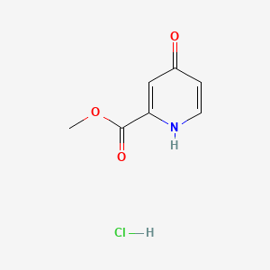 molecular formula C7H8ClNO3 B580601 4-羟基吡啶甲酸甲酯盐酸盐 CAS No. 1256633-27-8