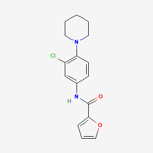 N-[3-chloro-4-(1-piperidinyl)phenyl]-2-furamide