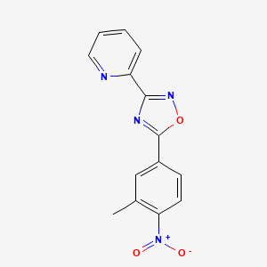 2-[5-(3-methyl-4-nitrophenyl)-1,2,4-oxadiazol-3-yl]pyridine