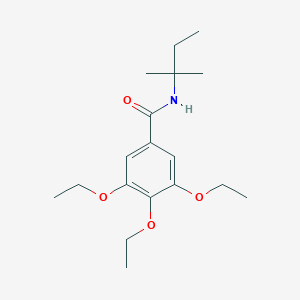 molecular formula C18H29NO4 B5806071 N-(1,1-dimethylpropyl)-3,4,5-triethoxybenzamide 