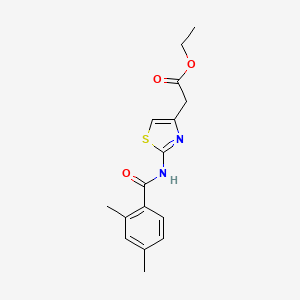 molecular formula C16H18N2O3S B5806079 ethyl {2-[(2,4-dimethylbenzoyl)amino]-1,3-thiazol-4-yl}acetate 