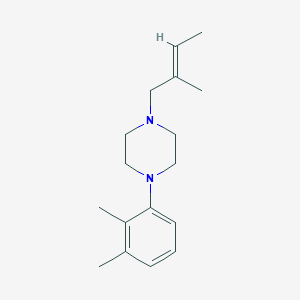 molecular formula C17H26N2 B5806083 1-(2,3-dimethylphenyl)-4-(2-methyl-2-buten-1-yl)piperazine 