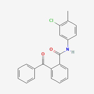 molecular formula C21H16ClNO2 B5806096 2-benzoyl-N-(3-chloro-4-methylphenyl)benzamide 