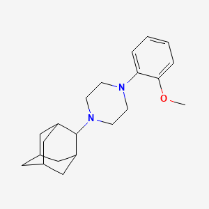 molecular formula C21H30N2O B5806104 1-(2-adamantyl)-4-(2-methoxyphenyl)piperazine 