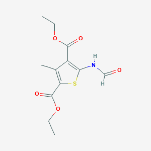 molecular formula C12H15NO5S B5806132 diethyl 5-(formylamino)-3-methyl-2,4-thiophenedicarboxylate 