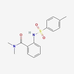 molecular formula C16H18N2O3S B5806139 N,N-dimethyl-2-{[(4-methylphenyl)sulfonyl]amino}benzamide 
