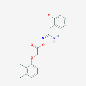 N'-{[(2,3-dimethylphenoxy)acetyl]oxy}-2-(2-methoxyphenyl)ethanimidamide