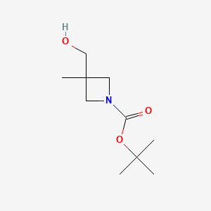molecular formula C10H19NO3 B580619 叔丁基 3-(羟甲基)-3-甲基氮杂环丁烷-1-羧酸酯 CAS No. 1363382-91-5