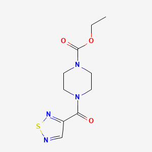 molecular formula C10H14N4O3S B5806222 ethyl 4-(1,2,5-thiadiazol-3-ylcarbonyl)-1-piperazinecarboxylate 