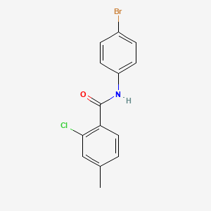 molecular formula C14H11BrClNO B5806245 N-(4-bromophenyl)-2-chloro-4-methylbenzamide 