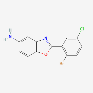 molecular formula C13H8BrClN2O B5806262 2-(2-bromo-5-chlorophenyl)-1,3-benzoxazol-5-amine 
