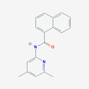 molecular formula C18H16N2O B5806282 N-(4,6-dimethyl-2-pyridinyl)-1-naphthamide 