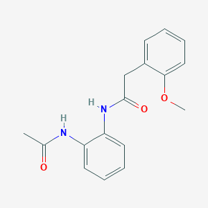 molecular formula C17H18N2O3 B5806287 N-[2-(acetylamino)phenyl]-2-(2-methoxyphenyl)acetamide 