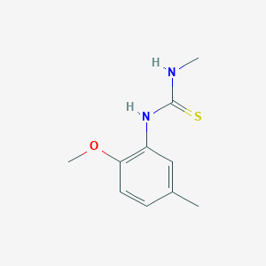 molecular formula C10H14N2OS B5806351 N-(2-methoxy-5-methylphenyl)-N'-methylthiourea 
