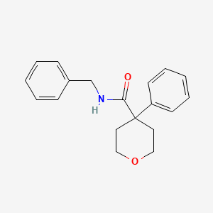 N-benzyl-4-phenyltetrahydro-2H-pyran-4-carboxamide