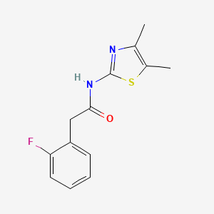 molecular formula C13H13FN2OS B5806410 N-(4,5-dimethyl-1,3-thiazol-2-yl)-2-(2-fluorophenyl)acetamide 
