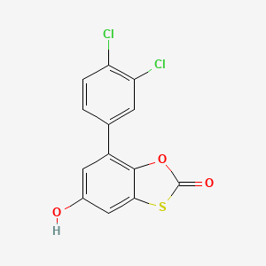 molecular formula C13H6Cl2O3S B5806411 7-(3,4-dichlorophenyl)-5-hydroxy-1,3-benzoxathiol-2-one 