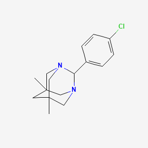 molecular formula C16H21ClN2 B5806414 2-(4-chlorophenyl)-5,7-dimethyl-1,3-diazatricyclo[3.3.1.1~3,7~]decane 