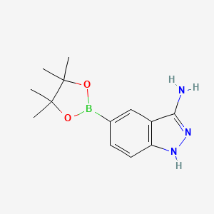 B580644 5-(4,4,5,5-Tetramethyl-1,3,2-dioxaborolan-2-yl)-1H-indazol-3-amine CAS No. 953411-16-0