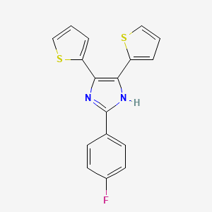 2-(4-fluorophenyl)-4,5-di-2-thienyl-1H-imidazole