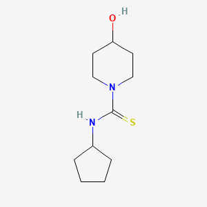 N-cyclopentyl-4-hydroxy-1-piperidinecarbothioamide