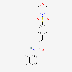 molecular formula C21H26N2O4S B5806488 N-(2,3-dimethylphenyl)-3-[4-(4-morpholinylsulfonyl)phenyl]propanamide 