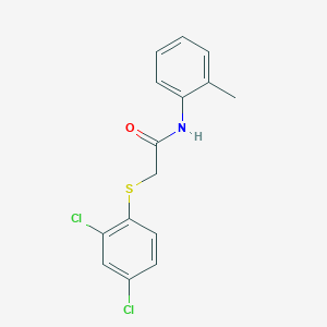 molecular formula C15H13Cl2NOS B5806491 2-[(2,4-dichlorophenyl)thio]-N-(2-methylphenyl)acetamide 