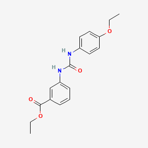 molecular formula C18H20N2O4 B5806505 ethyl 3-({[(4-ethoxyphenyl)amino]carbonyl}amino)benzoate 
