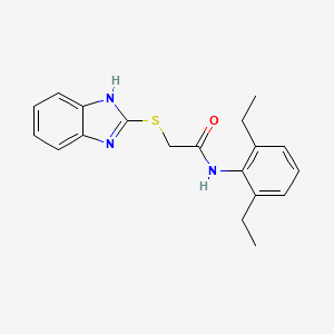 2-(1H-benzimidazol-2-ylthio)-N-(2,6-diethylphenyl)acetamide