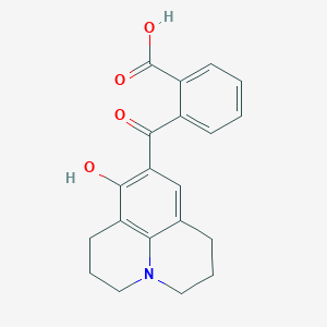 2-[(8-hydroxy-2,3,6,7-tetrahydro-1H,5H-pyrido[3,2,1-ij]quinolin-9-yl)carbonyl]benzoic acid