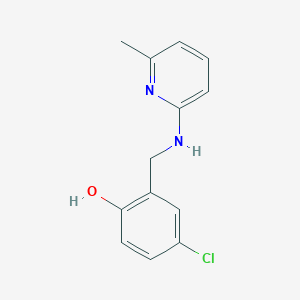 molecular formula C13H13ClN2O B5806578 4-chloro-2-{[(6-methyl-2-pyridinyl)amino]methyl}phenol 