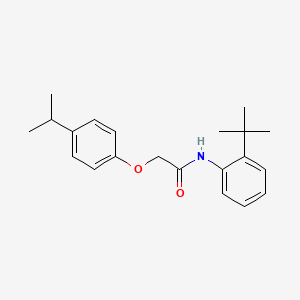 molecular formula C21H27NO2 B5806585 N-(2-tert-butylphenyl)-2-(4-isopropylphenoxy)acetamide 