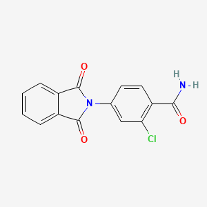 molecular formula C15H9ClN2O3 B5806631 2-chloro-4-(1,3-dioxo-1,3-dihydro-2H-isoindol-2-yl)benzamide 